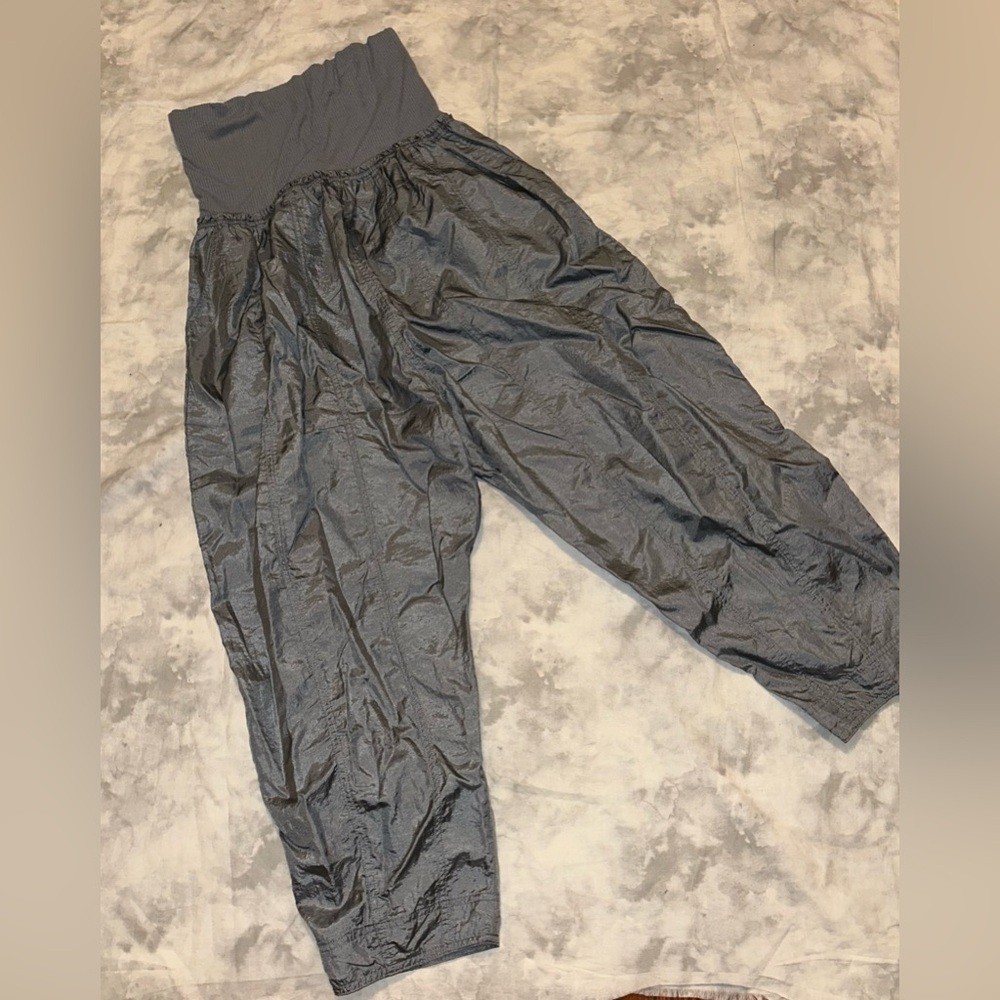 Anthropologie Daily Practice Mixed Media Iridescent Balloon Pants